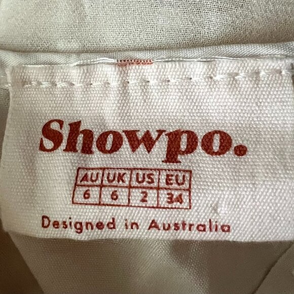 Elegant Showpo Mini Dress, Cream, Size 2 - Picture 12 of 12